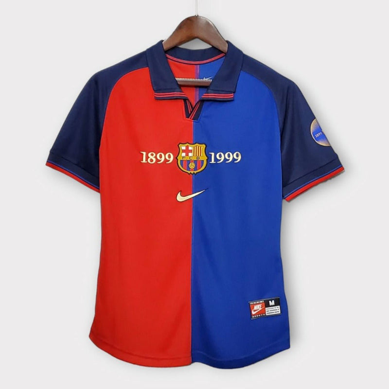 FC Barcelona 1998/99 Centenary Retro Football Jersey - Moreseys
